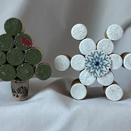 Upcycled Cork Ornaments
