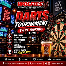 Darts Tournament at Wolfies! 🎯