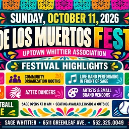 Día de los Muertos Festival in Uptown Whittier | Celebrate at Sage