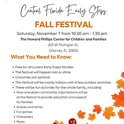 Central Florida Early Steps Fall Festival