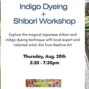Shibori Workshop, August 20th