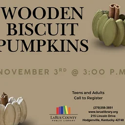Wooden Biscuit Pumpkins