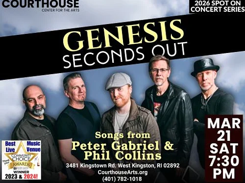 Genesis – Seconds Out 3-21 SAT 7:30pm