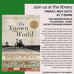 Adult Book Discussion