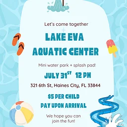 Meetup @ Lake Eva Aquatic Center