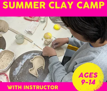 Summer Clay Camp! 6/9-6/11, 1-3:30pm, ages 9-14