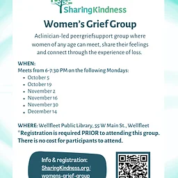 Women's Grief Group with Sharing Kindness