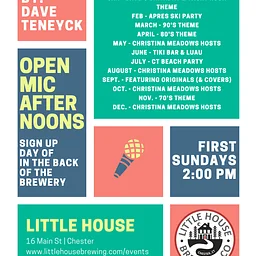 Open Mic Afternoons hosted by Dave Teneyck & Christina Meadows