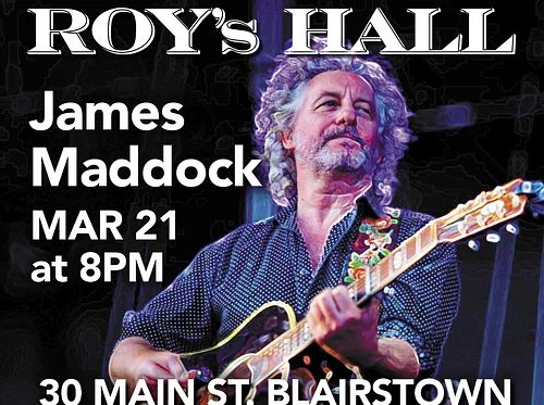 James Maddock returns to Roy’s Hall