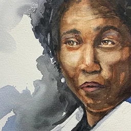 Portrait Painting in Water Media (36F26)