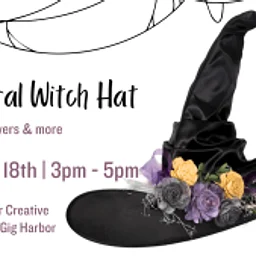 DIY Wearable Floral Witch Hat @ Dream Maker Creative