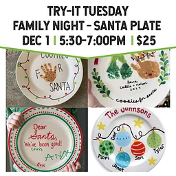 Try It Tuesday Family Night: Santa Plates