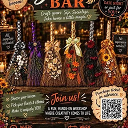 Broom Bar w/ Hammer & Stain by Crafty Girls