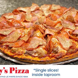 Jerry's Pizza by the slice (inside taproom)