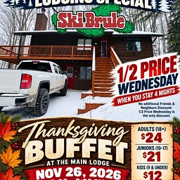 Thanksgiving at Ski Brule | Discount Lodging, Buffet & Race Camp