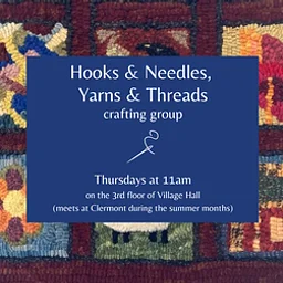 Hooks & Needles, Yarns & Threads 11am