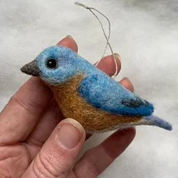 Needle Felting: Bird of the Month: Eastern Bluebird with Erin Carlson