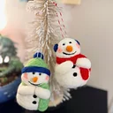 Needlefelting: Build Your Own Snowman Ornament