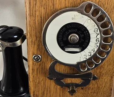 Cradle and Candlestick Telephone Exhibit