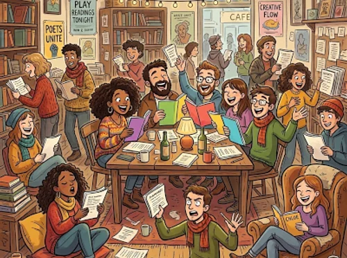 OFF-SITE Event: debut of People’s Theatre Table Reads – stay tuned!