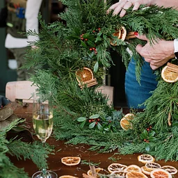 Holiday Wreath Class with Colby West Design