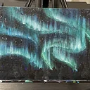 Northern Nights acrylic workshop at The Vineyard at Hershey