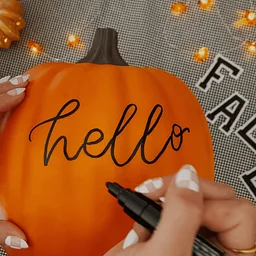 Modern Calligraphy and Pumpkin Lettering