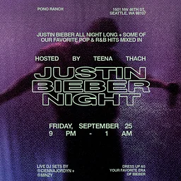 Justin Bieber Night