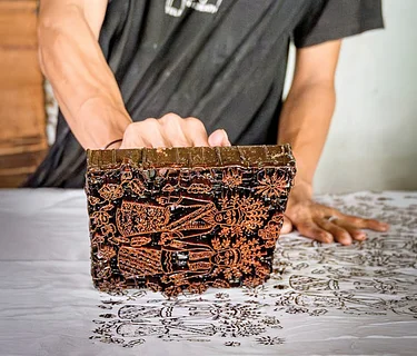 Block-Printed Fabric Banner