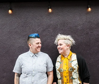 Gráinne Hunt with Jules Stewart