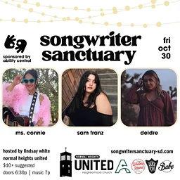 Songwriter Sanctuary October 30 Showcase Hosts Ms Connie Sam Franz And Deidre With Asl