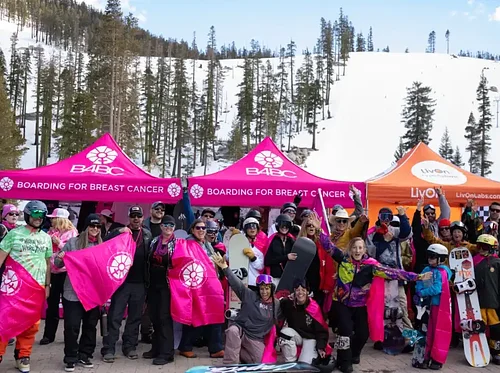 Boarding for Breast Cancer – Love Your Peaks Event at Sierra-at-Tahoe