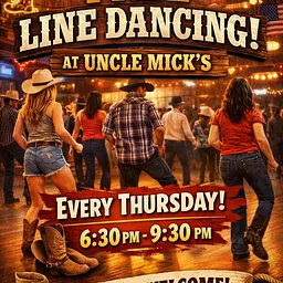 FREE line dancing lessons! All levels welcome!