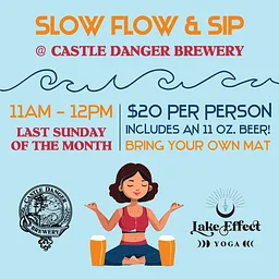 Slow Flow + Sip Yoga with Lake Effect Yoga