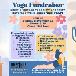 Vinyasa Yoga Flow Fundraiser for VEAP