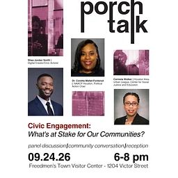 Porch Talk: Civic Engagement and What’s at Stake for Our Communities