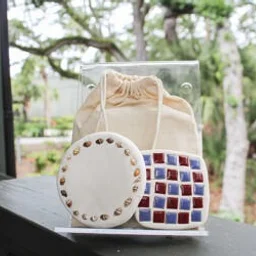 Family Craft: Hand-Pressed Clay Coasters
