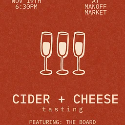 Cider & Cheese Tasting