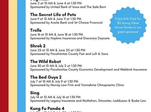 Rialto Free Summer Kids Movies Starts