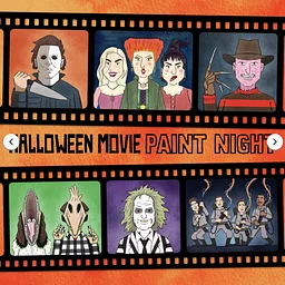 Halloween Movie Paint Night