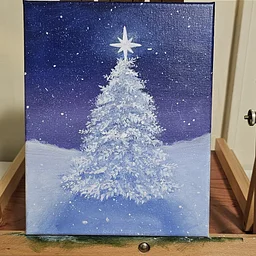 Winter Wonderland Acrylic Painting