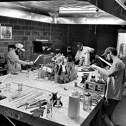 Group beginner, glassblowing experience
