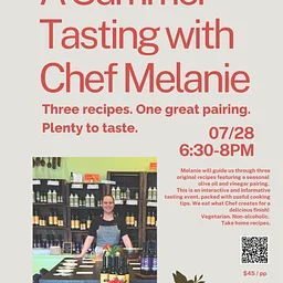 JULY Tasting with Chef Melanie
