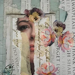 Abstract Watercolor & Collage