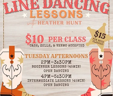 Tuesday Afternoons Line Dancing Lessons!