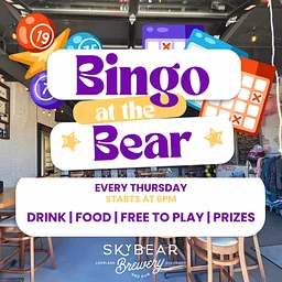 Bingo at the Bear!