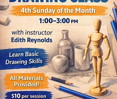 Drawing Workshop with Edith Reynolds – Sunday 5/24