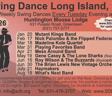 Swing Dance Long Island presents The Brian Lewis New Vintage Orchestra and an Evening of Dancing