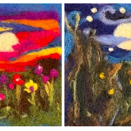 Girls Night Out Needle Felt Painting