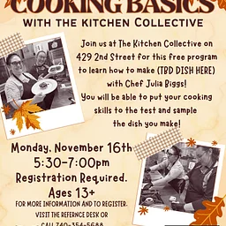 Cookbook Club: Cooking Basics with the Kitchen Collective